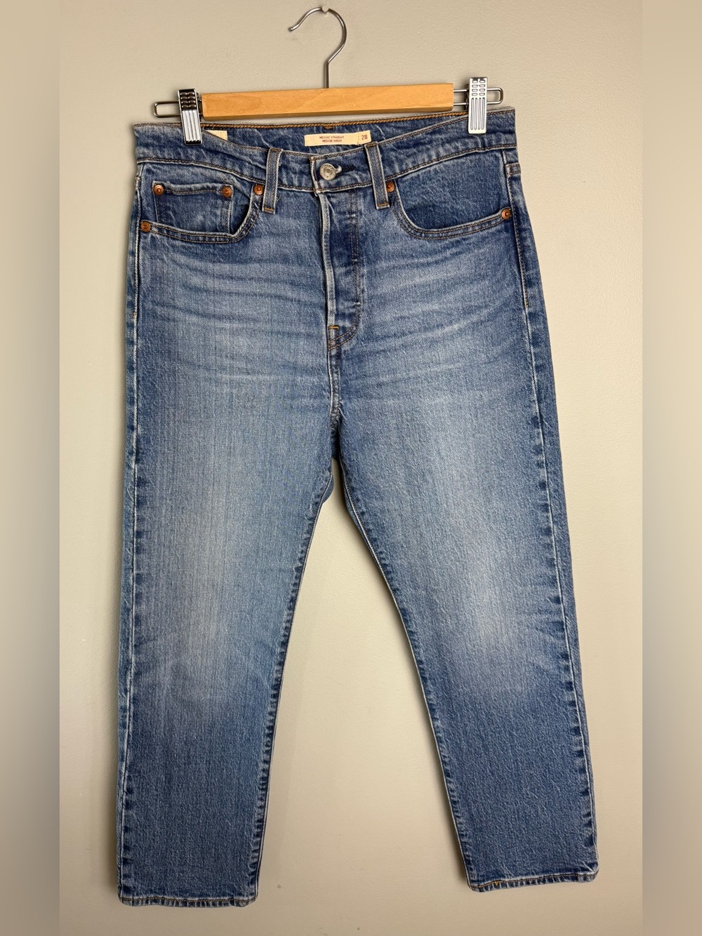 Levi's Womens Wedgie Straight Leg Jeans